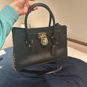 Michael Kors Black Leather Handbag